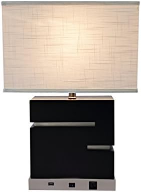 Aspen Creative 40115 24 1/4" High Transitional Wood Table Lamp, Off White, (16 1/2" + 91/2") Wide
