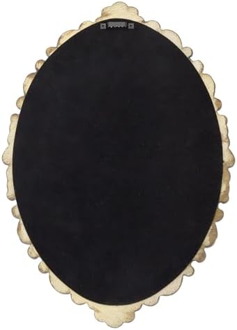 12x8.5 inch Resin Frame Vintage Oval Wall Mirror