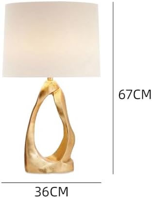Table lamp Simple Creative Gold Living Room Table Lamp Art Bedside Bedroom Hotel Room Table Lamps (Model-I)