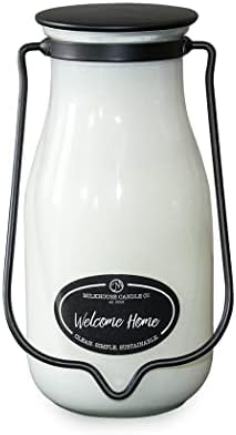 Milkhouse Welcome Home Scented Soy Candle, 14 oz Milkbottle, 90+ Hr Burn