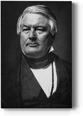 Renditions Gallery Millard Fillmore Presidental Portrait Wall Art, Premium Gallery Wrapped Canvas Decor, Ready to Hang, 27 in H x 16 in W, Made in America Print