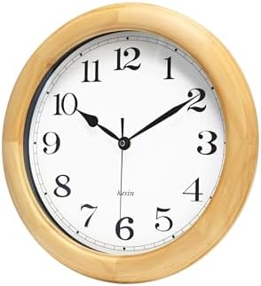 Kesin Wooden Wall Clocks 14 Inch Silent Wall Clock Large Decorative