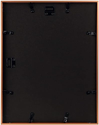 Golden State Art 11x14 Rose Gold Aluminum Frame, Real Glass, Mat Fits 8x10