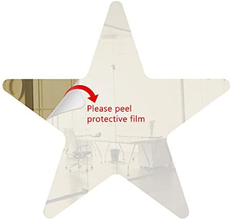 Acrylic Mirror 10” Bronze Star Mirror Flat DIY Smooth Edge Plexiglass Tiles .118 3MM Thick Galaxy Decor for Weddings Photographers Boutiques Libraries Crafters Artists by Marketing Holders