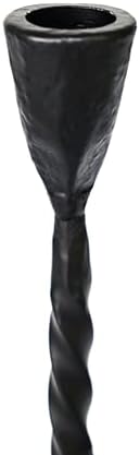 Black Taper Candle Holder Set of 2,Vintage Candle Sticks Holder Decor,Wrought Iron Candle Holder for Table Centerpiece,Halloween,Wedding,Christmas