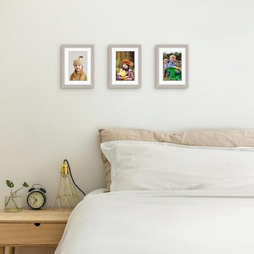 Picrit 5x7 Picture Frame Set of 12, Modern Gallery Wall Frames, Gray