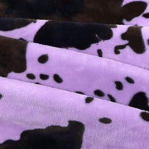 Purple Throw Blanket for Girls, Cute Soft Small Fleece Blankets for Bed Nursery Stroller Crib, Lavender Purple Gifts for Girls Boys Birthday, 40"x50"