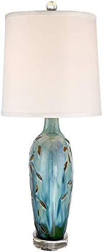 Devan Vines 24 1/2" High Table Lamp Blue Ceramic Night Light Acrylic Modern