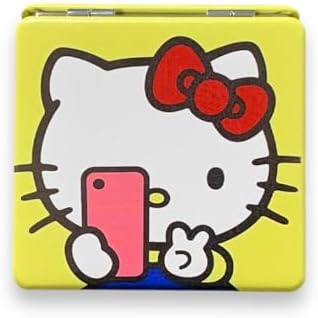 KOZUKI Kitty Compact Mirror Kitty Mirror Pink Compact Mirror Pink Magnifier Mirror Carry Out Mirror Make up Mirror (Selfie)