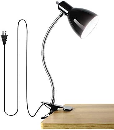 LALISU Desk lamp Eye-Caring Table Lamps, 360°Rotation Gooseneck Clip Lamp