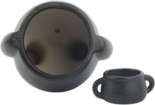 Funny Peeing Plant,5.4 Inches Ceramic Funny Body Plant Pot,Penis Planter,Novelty Peeing Plant Pot with Drainage,Pot Gift for Home Plant Enthusiasts, Friends, Family Or Colleagues Home Decor (Black)