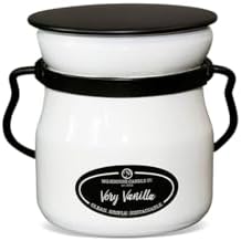 Milkhouse Very Vanilla Scented Soy Candle, 5 oz Cream Jar, 35+ Hr Burn