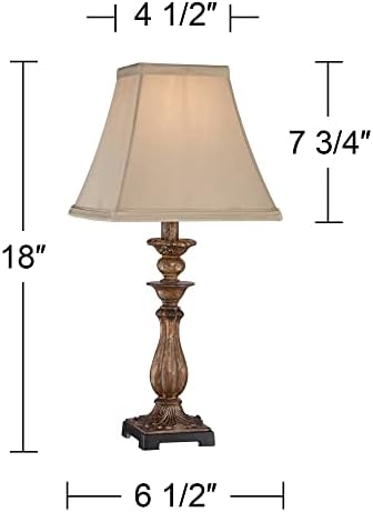 Regency Hill Alzano 18" High Table Lamp Bronze Brown Accent Traditional