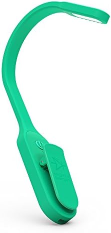 The Original Mighty Bright Recharge Clip On Rechargeable Book Light Reading Light, Warm Eye Care LEDs, Flexible, Durable, Dimmable, Perfect for Kids, Bookworms, Reading in Bed, Lasts 60 Hours (Green)