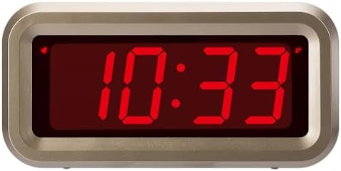 Alarm Clock for Bedrooms, LED Digital Clock Battery Operated Small Wall Clock with 3 Level Brightness Adjustable,Snooze,12/24Hr,1.2" Digital Display for Desk, Bebside,Table, Travel