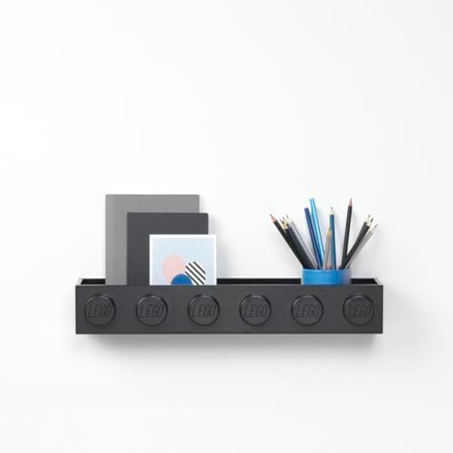 Room Copenhagen LEGO Book Rack Wall Shelf 18.9 in Black