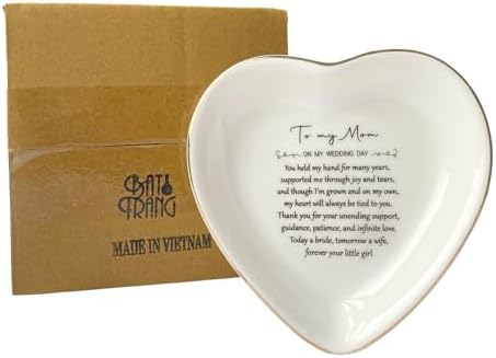 Ceramic Ring Dish, Mother of The Bride Gift for Mom from Bride Wedding Favor, Daughter Bridal Shower Gifts