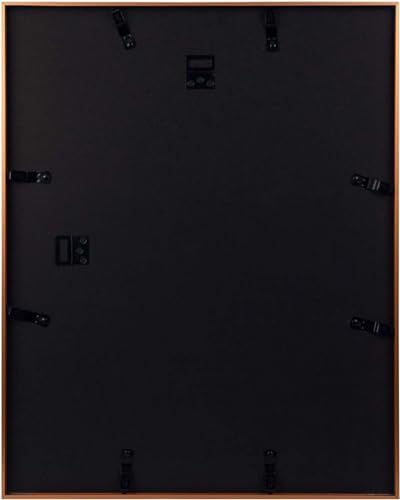 Golden State Art 16x20 Rose Gold Aluminum Frame, Real Glass, Mat Fits 11x14