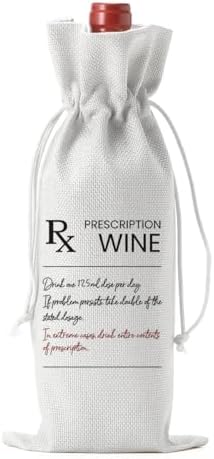Funny Pharmacist RX Wine Bag Humor Retirement Pharmacy Graduation