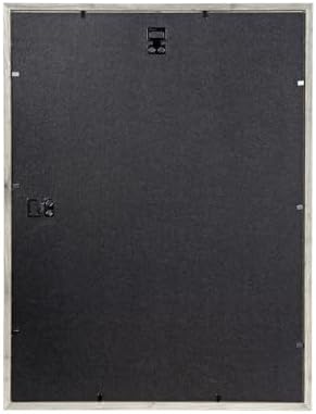 12x16 Picture Frame Grey 3 Pack, Poster Frames 12 x 16 without Mat for Wall, Horizontal or Vertical Wall Mounting