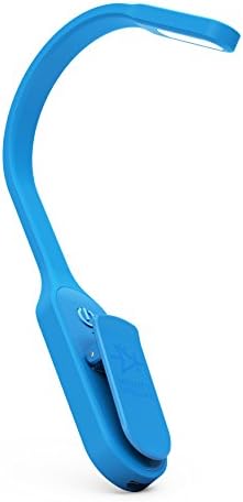 The Original Mighty Bright Recharge Clip On Rechargeable Book Light Reading Light, Warm Eye Care LEDs, Flexible, Durable, Dimmable, Perfect for Kids, Bookworms, Reading in Bed, Lasts 60 Hours (Blue)