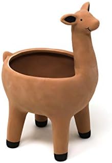 Cute Llama Planter in Terracotta Color for Succulent Cactus Small House Plants 3.25 Inch Indoor Outdoor Planter