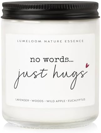 LUMELOOM Sympathy Gifts for Loss of Loved One- 9oz Lavender Scented Candle