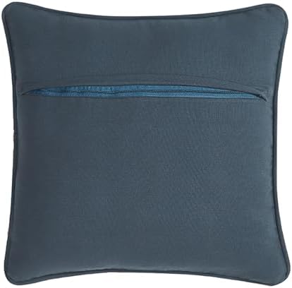 Boho Living 18x18 Indigo Throw Pillow Covers with Pillow Insert Included, Pack of 1
