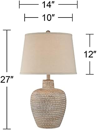Glenn 27" Tall Table Lamps Set of 2 Dappled Beige Southwest Sandy
