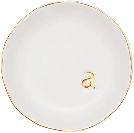 COLLECTIVE HOME Ceramic Jewelry Tray, Trinket Dish, Gifts for Women (A)