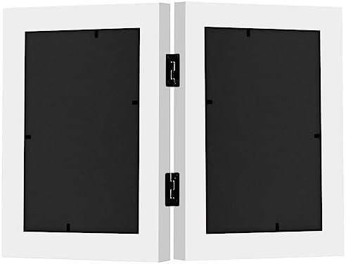 Americanflat 4x6 Double Picture Frame - White