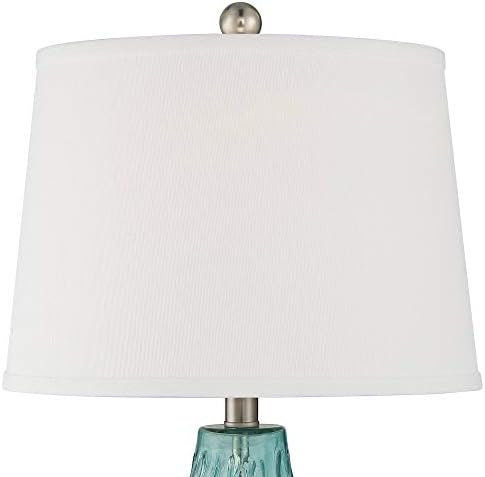 360 Lighting Dylan 27 1/2" Tall Table Lamps Set of 2 Blue Glass Coastal