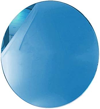Marketing Holders Acrylic Mirror 5" Wide Round Medium Blue .118" Thick No Adhesive Reflective Pieces Perfect for DIY Arts and Crafts School Projects Home or Office Decor Special Events