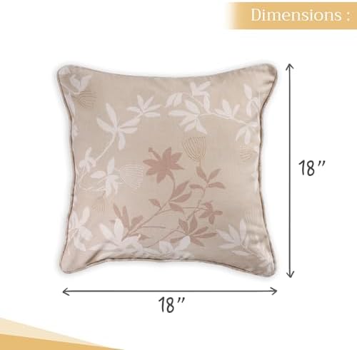 Maison d' Hermine Throw Pillow Covers 100% Cotton (18" x 18" - Pack of 1)