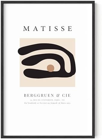 HAUS AND HUES Henri Matisse Prints and Posters Matisse Paper Cutouts Art Exhibition Poster Matisse Poster Matisse Paintings Abstract Art Prints Wave Leaf (Unframed, 24x36)