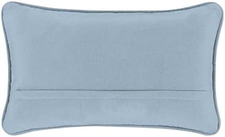 Boho Living Jada Decorative Throw, (1) 12" x 20" Pillow Cover, Light Blue