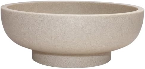 LIN CHUAN Decorative Bowl, Large Fruit Bowl, Sand Beige
