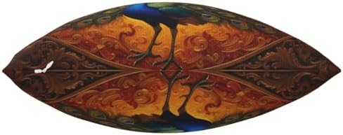 Golden Majestic Peacock Decorative Throw Pillow Cover