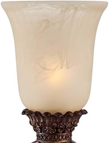 Sattley 23 1/4" High Table Lamps Set of 2 Gold Console Alabaster
