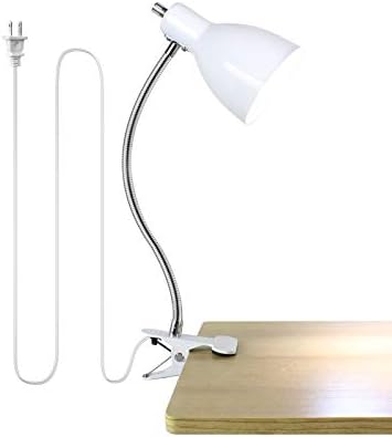 LALISU Desk lamp Eye-Caring Table Lamps, 360°Rotation Gooseneck Clip Lamp