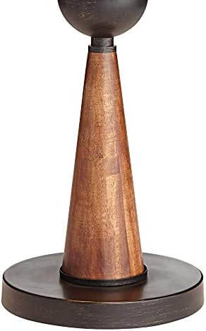 Hunter 29 3/4" Tall Table Lamp Bronze Brown Cherry Wood Modern