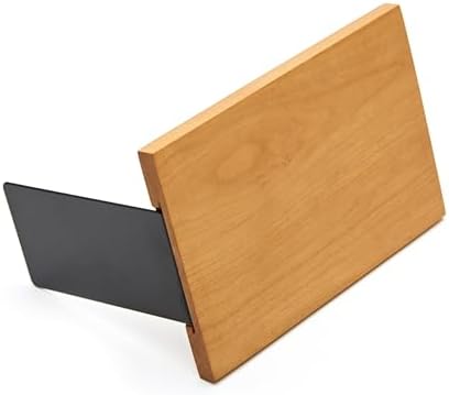 Pandapark Wood Decorative Bookends,Non-Skid Bookend for Shelves,Heavy Duty Bookends,Book Stand for Books/CDs,1 Pair (Cherry Master)