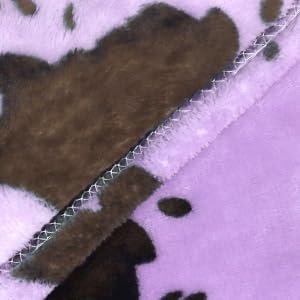 Purple Throw Blanket for Girls, Cute Soft Small Fleece Blankets for Bed Nursery Stroller Crib, Lavender Purple Gifts for Girls Boys Birthday, 40"x50"