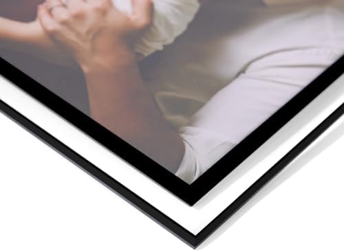 4x6 Picture Frames Set of 4, Black Glass Photo Frame,for Wall Mount or Tabletop Standing, Gift Picture Frame, Horizontally or Vertically (4x6, Black or Sparkling silver Randomly)