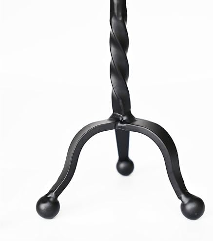 Black Taper Candle Holder Set of 2,Vintage Candle Sticks Holder Decor,Wrought Iron Candle Holder for Table Centerpiece,Halloween,Wedding,Christmas