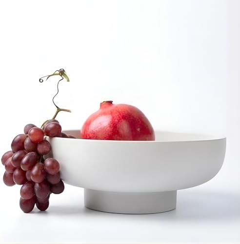 12" Concrete Fruit bowl for Kitchen Counter, Coffee Table Decor, Decorative Key Bowl, Home Décor Accents, Kitchen Counter Decor Grey