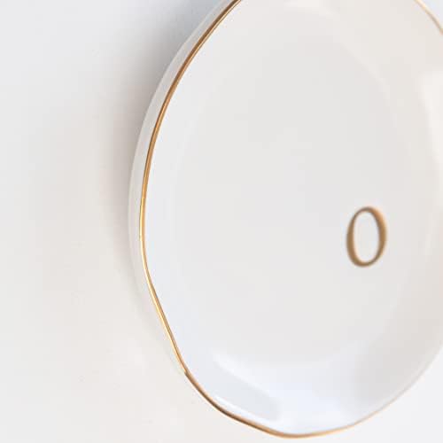 COLLECTIVE HOME Ceramic Jewelry Tray, Trinket Dish, Gifts for Women (O)