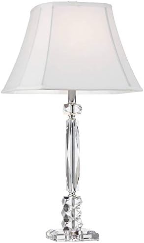 Mitzie 25 1/2" High Table Lamp Set of 2 Silver Cut Crystal Column