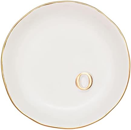 COLLECTIVE HOME Ceramic Jewelry Tray, Trinket Dish, Gifts for Women (O)