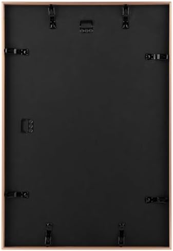 Golden State Art 13x19 Rose Gold Aluminum Frame, Real Glass, Mat Fits 11x17